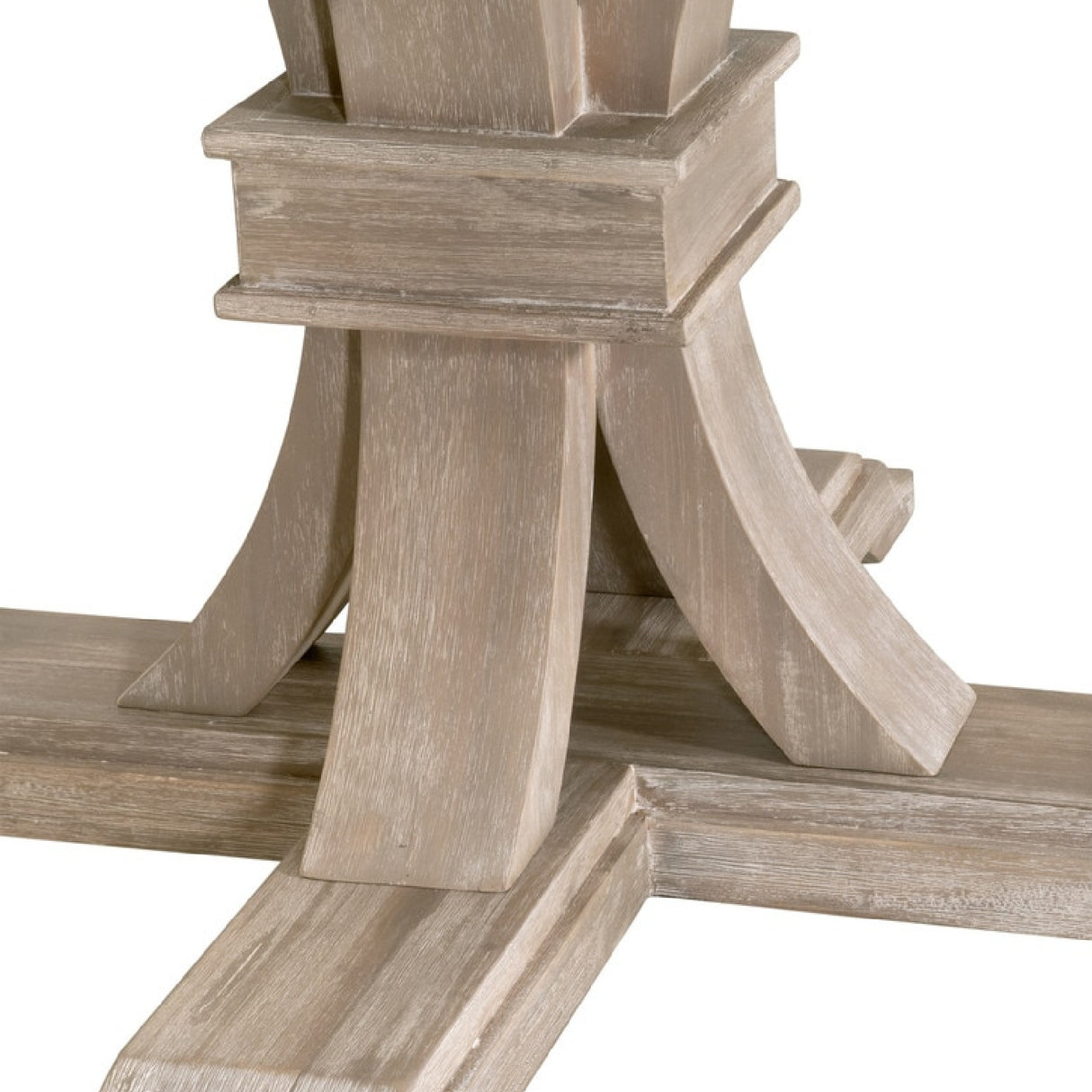 Gray Acacia Round Extendable Dining Table | Oroa.com