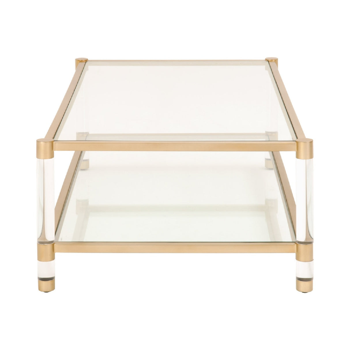Brass Framed Glass Coffee Table | Oroa.com