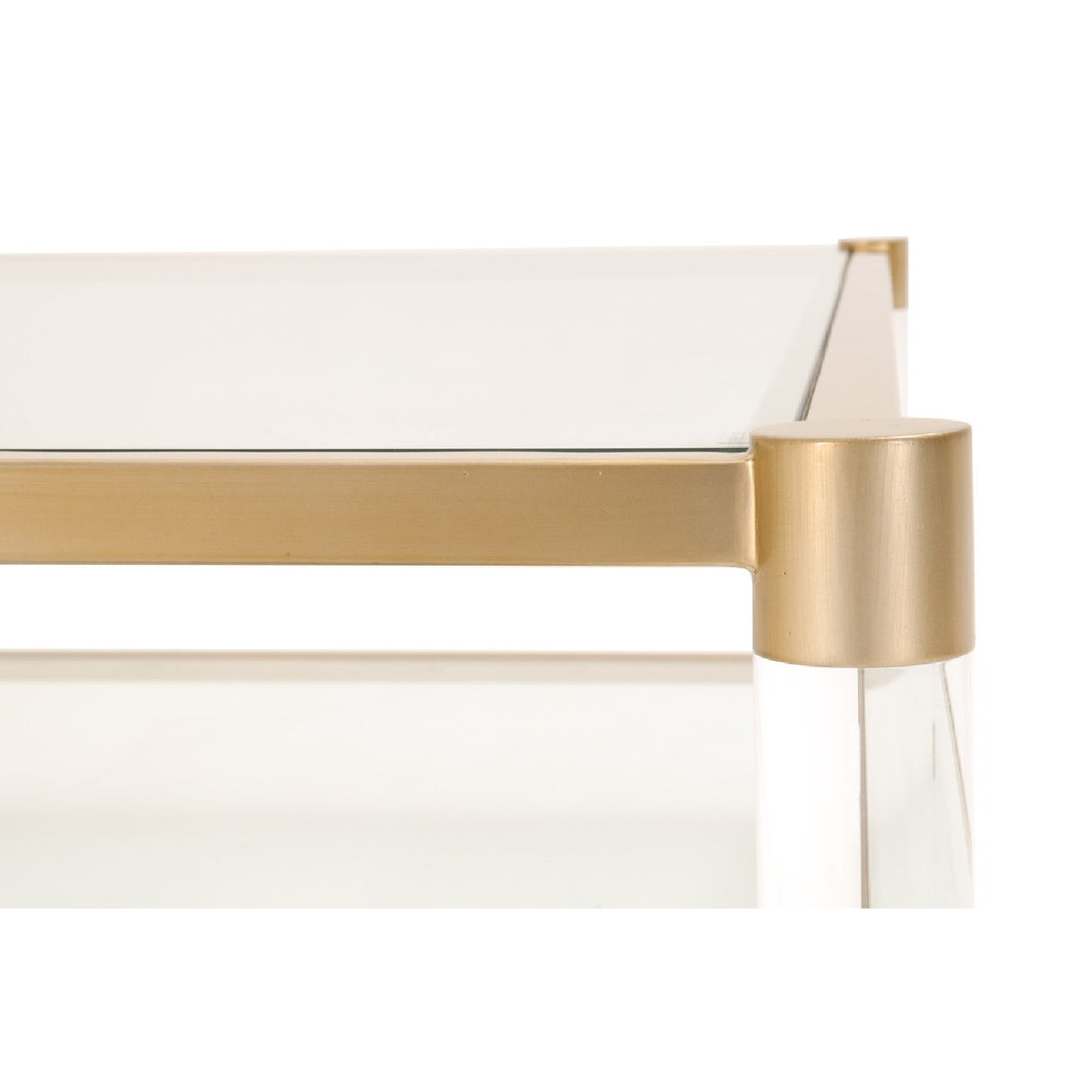 Brass Framed Glass Coffee Table | Oroa.com