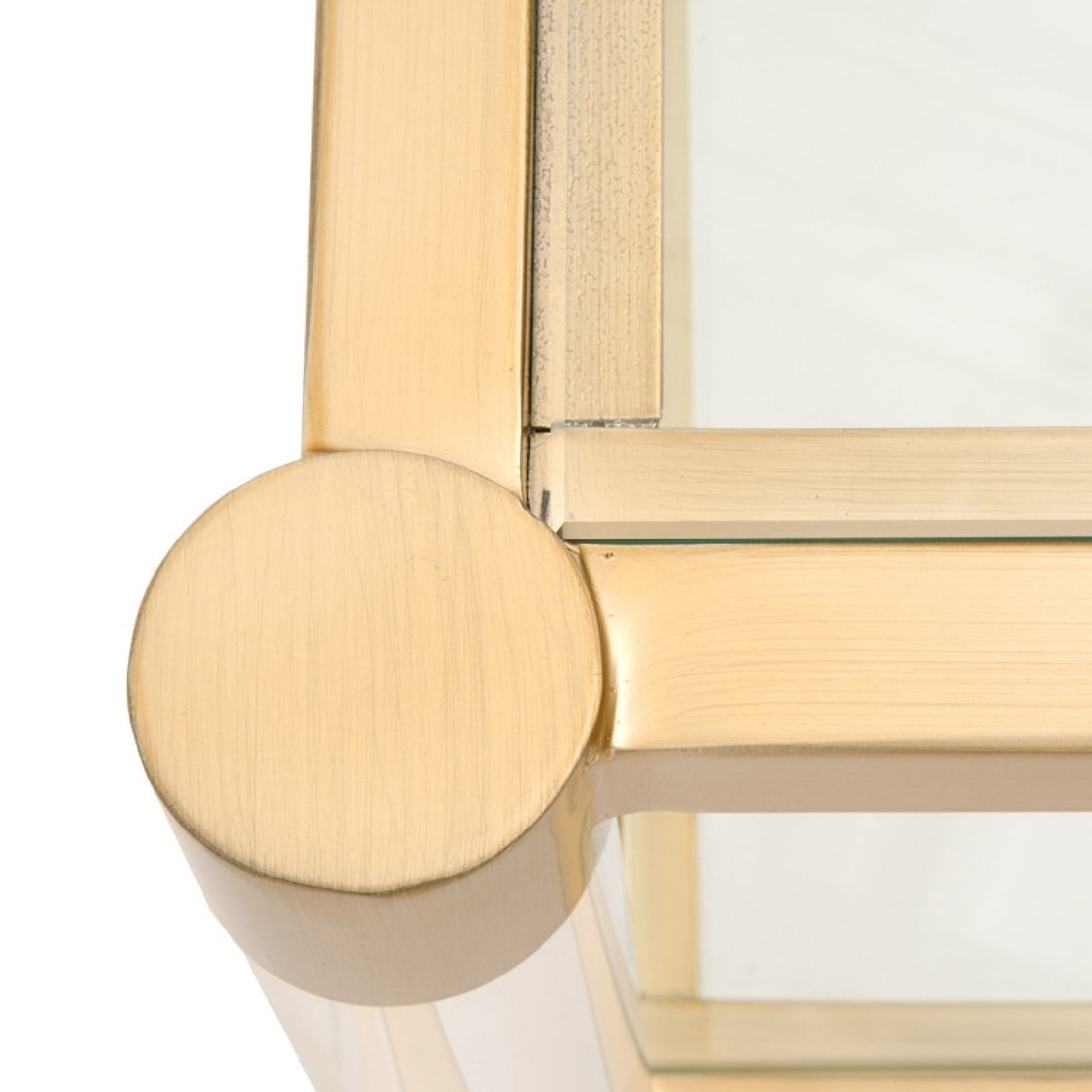 Brass Framed Glass Coffee Table | Oroa.com