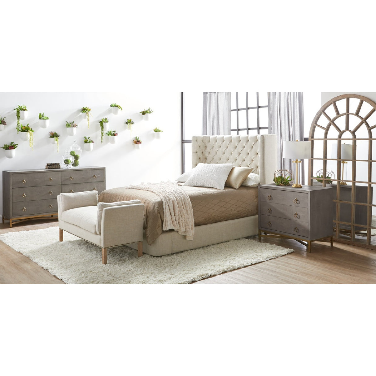Shagreen Drawer Nightstand | Oroa.com