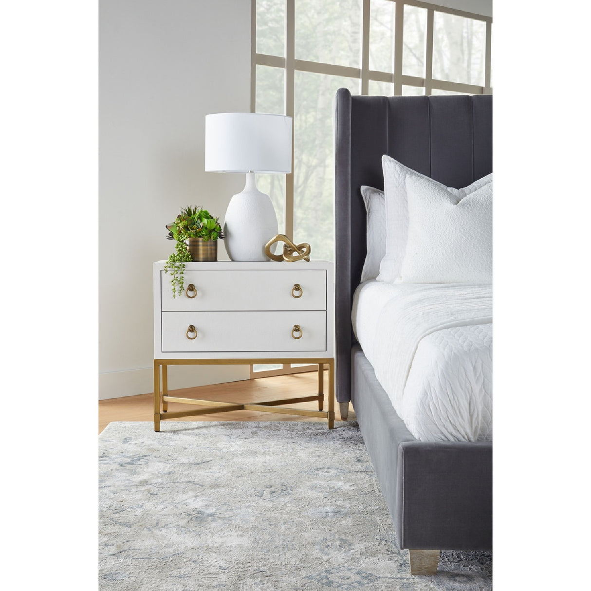 Shagreen Drawer Nightstand | Oroa.com