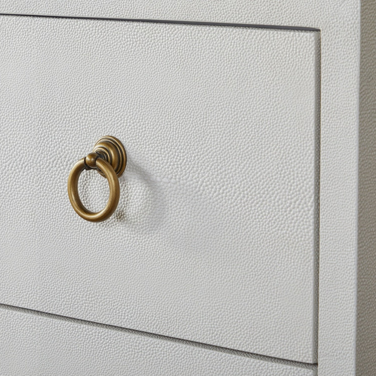 White Shagreen 6-Drawer Double Dresser | Oroa.com
