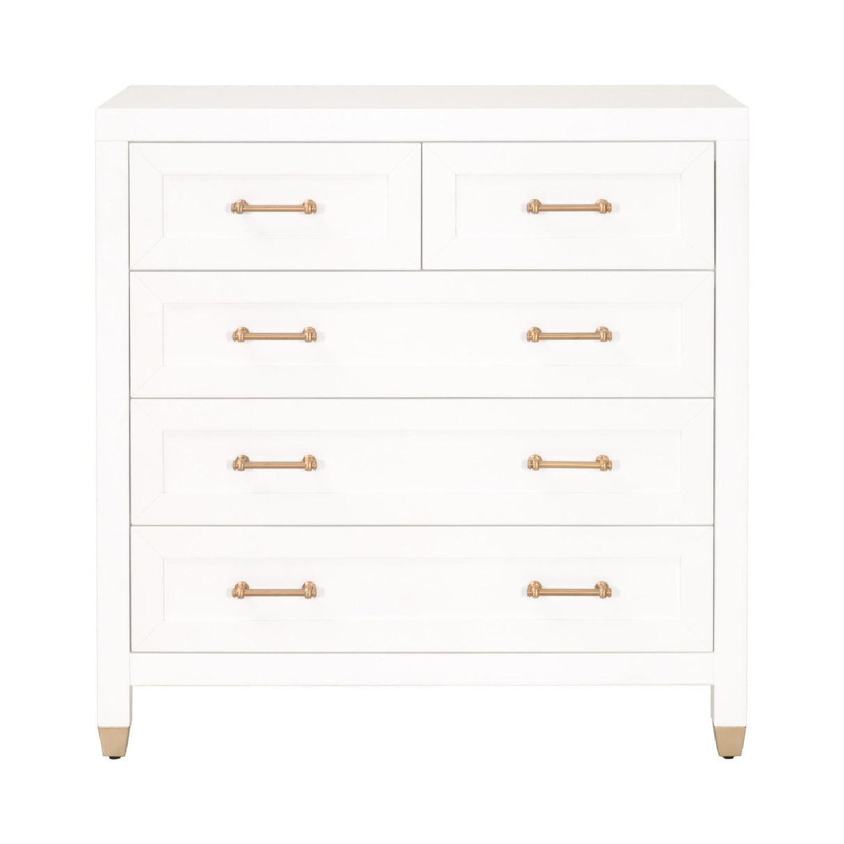 White 5-Drawer High Chest | Oroa.com