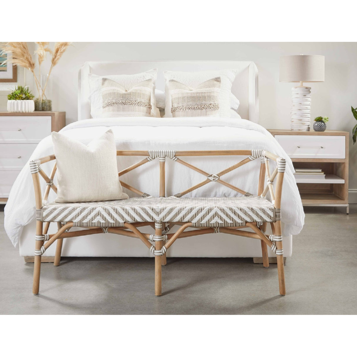 Gray Acacia 1-Drawer Nightstand | Oroa.com