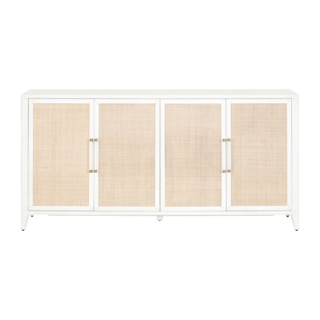 Modern European furniture - Rattan Inlaid 4-Door Sideboard - www.oroa.com | Oroa.com