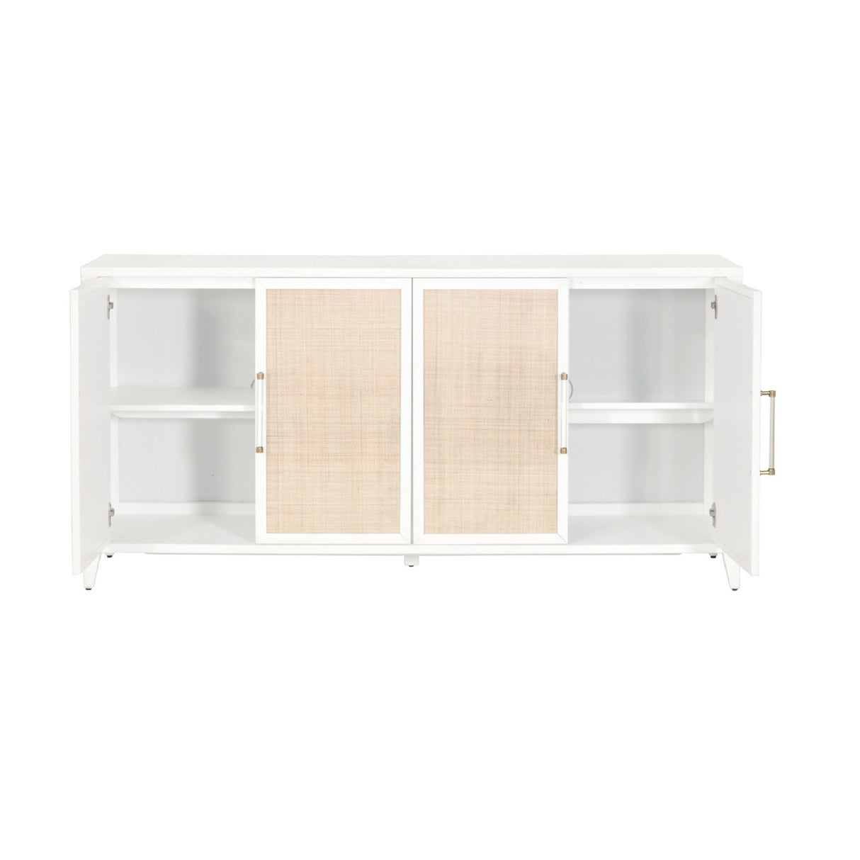 Modern European furniture - Rattan Inlaid 4-Door Sideboard - www.oroa.com | Oroa.com