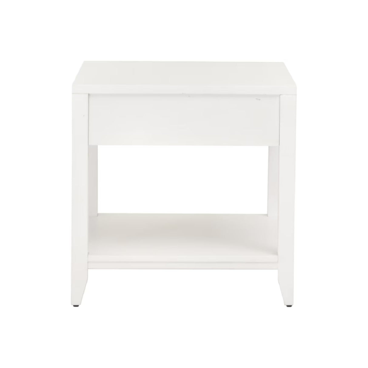 White 1-Drawer Side Table | Oroa.com