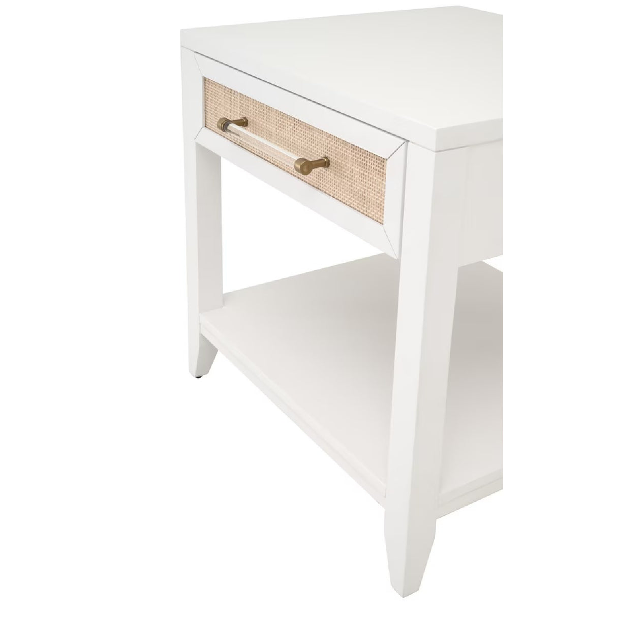 White 1-Drawer Side Table | Oroa.com