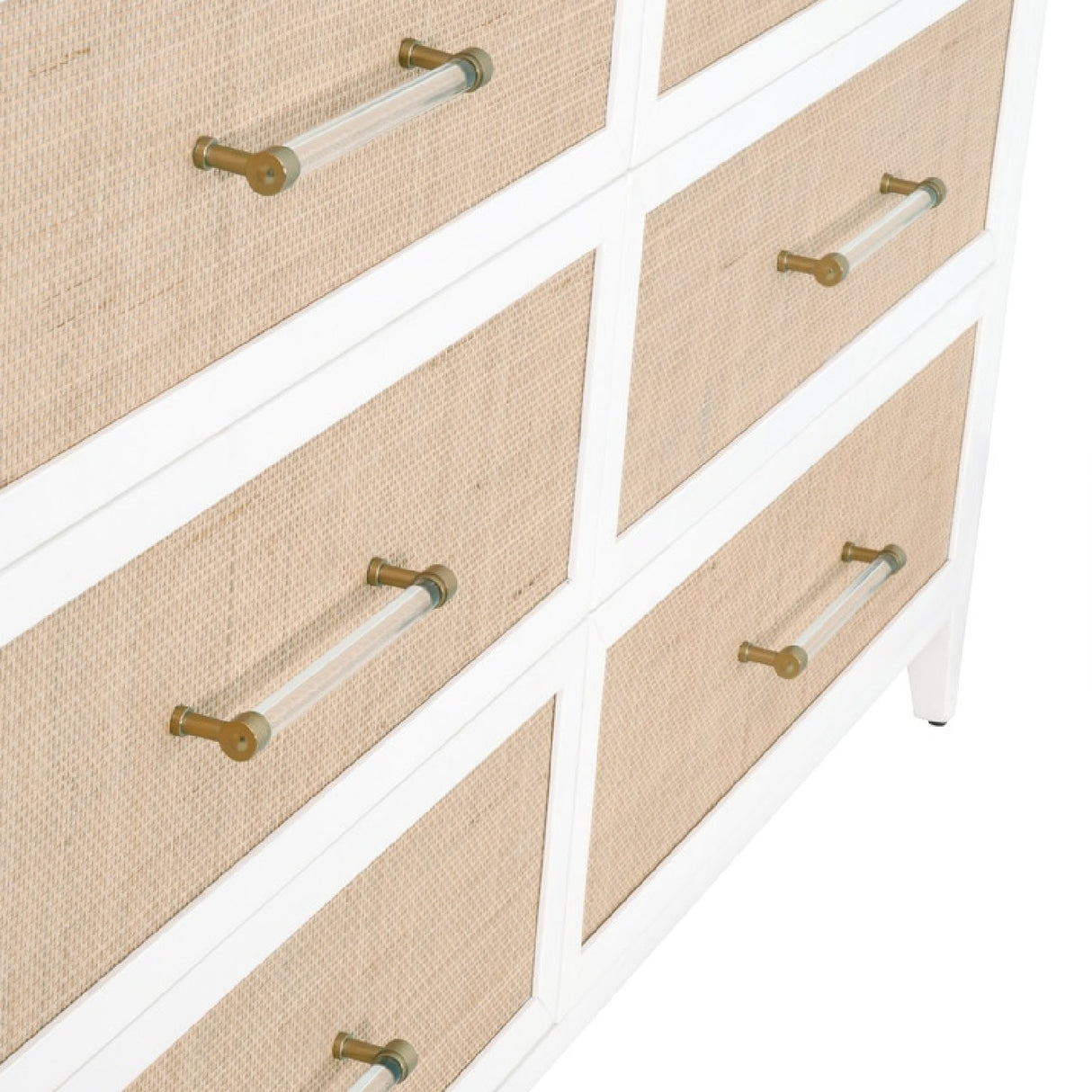 Modern European furniture - Rattan Inlaid 6-Drawer Double Dresser - www.oroa.com | Oroa.com