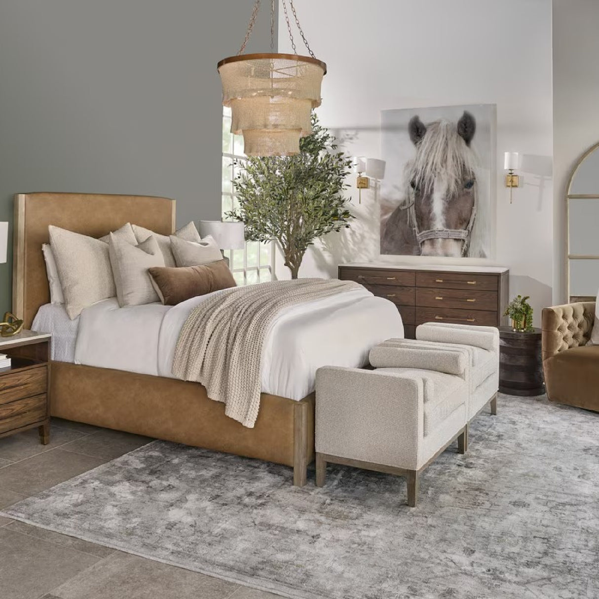 Solid Wood Framed King Bed | Oroa.com