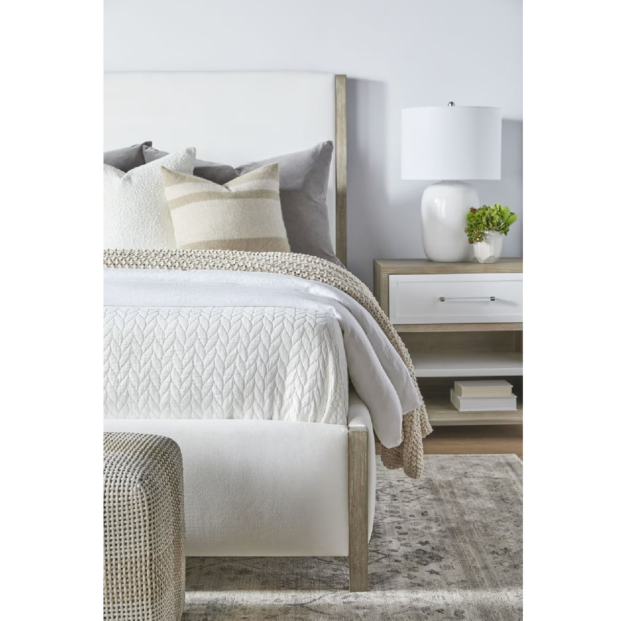 Solid Wood Framed King Bed | Oroa.com