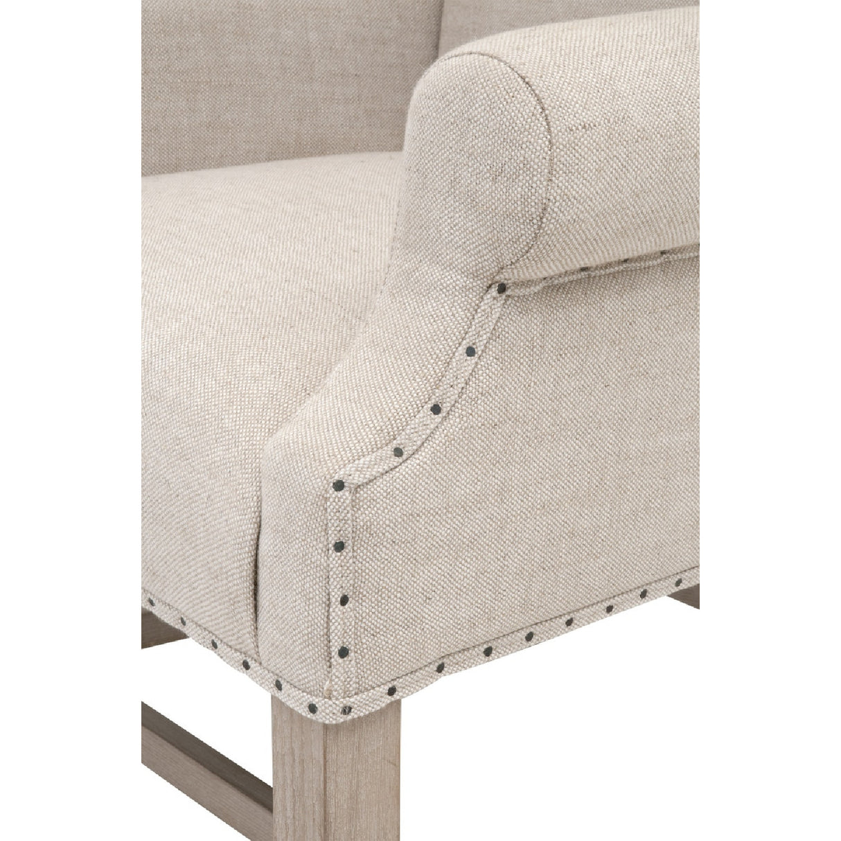 French Linen Wingback Accent Chair | Oroa.com