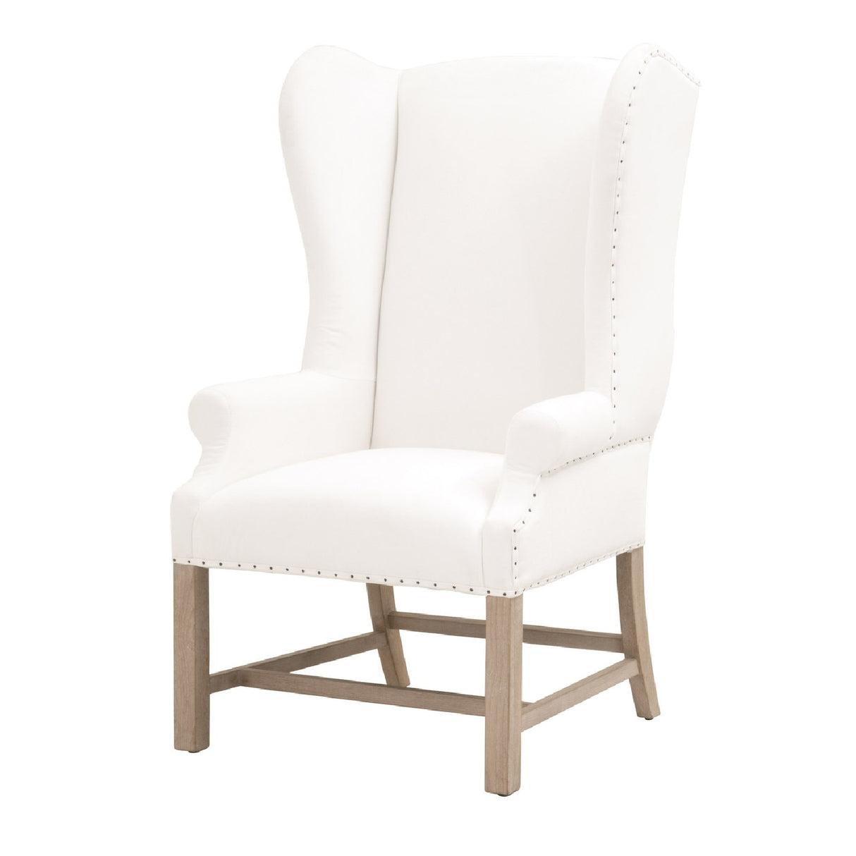 French Linen Wingback Accent Chair | Oroa.com