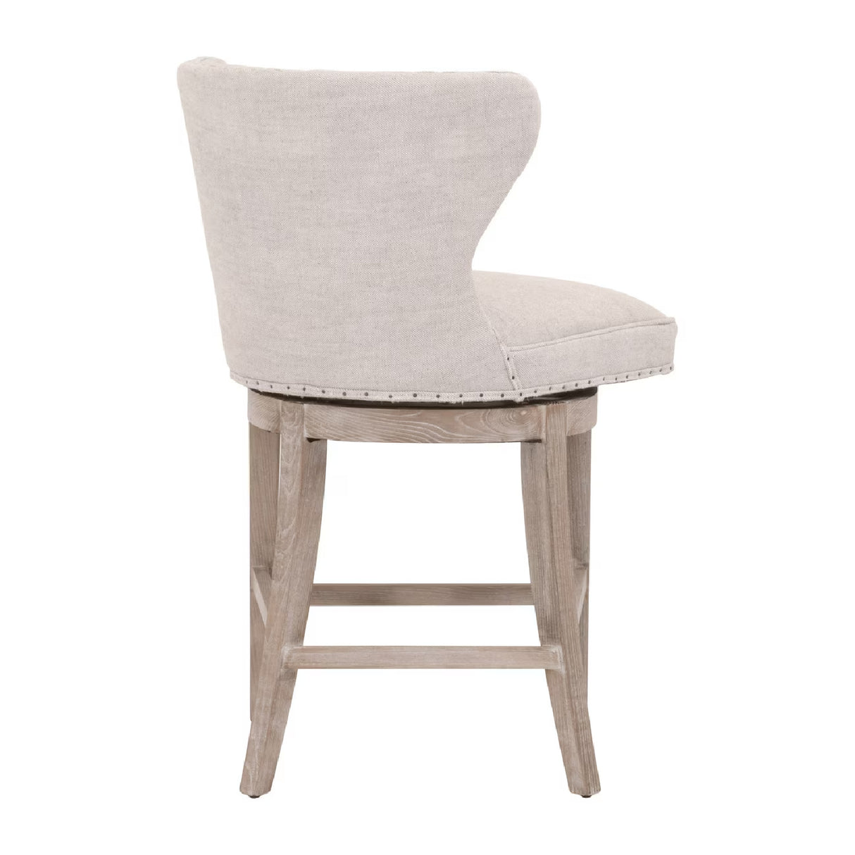 Modern European furniture - Nail Tacked Swivel Counter Stool - www.oroa.com | Oroa.com