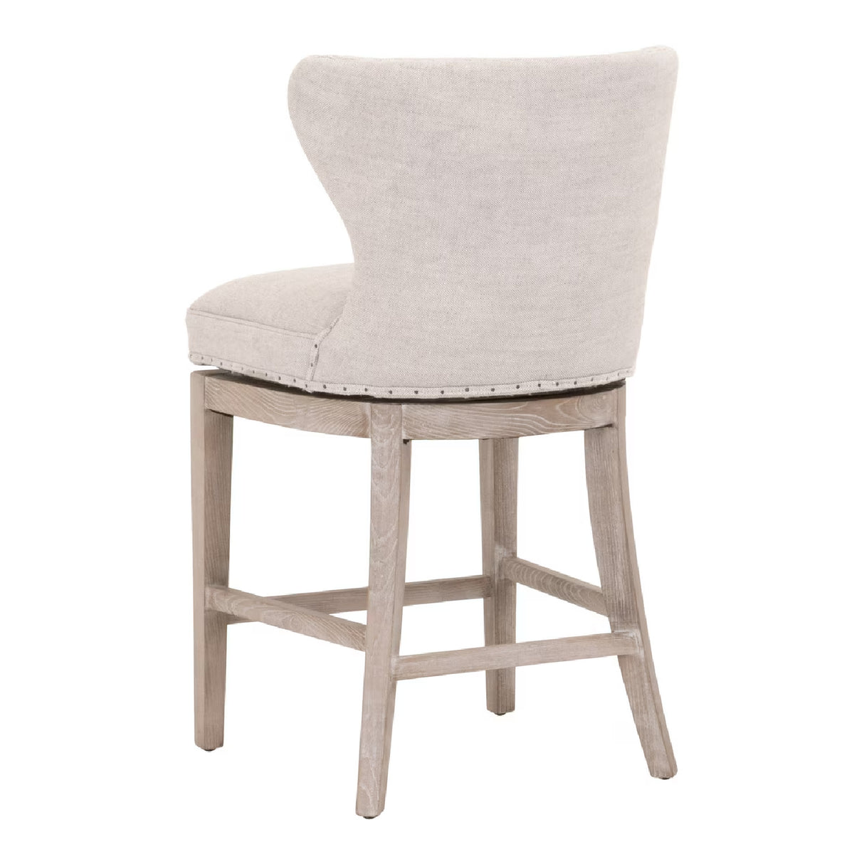 Modern European furniture - Nail Tacked Swivel Counter Stool - www.oroa.com | Oroa.com