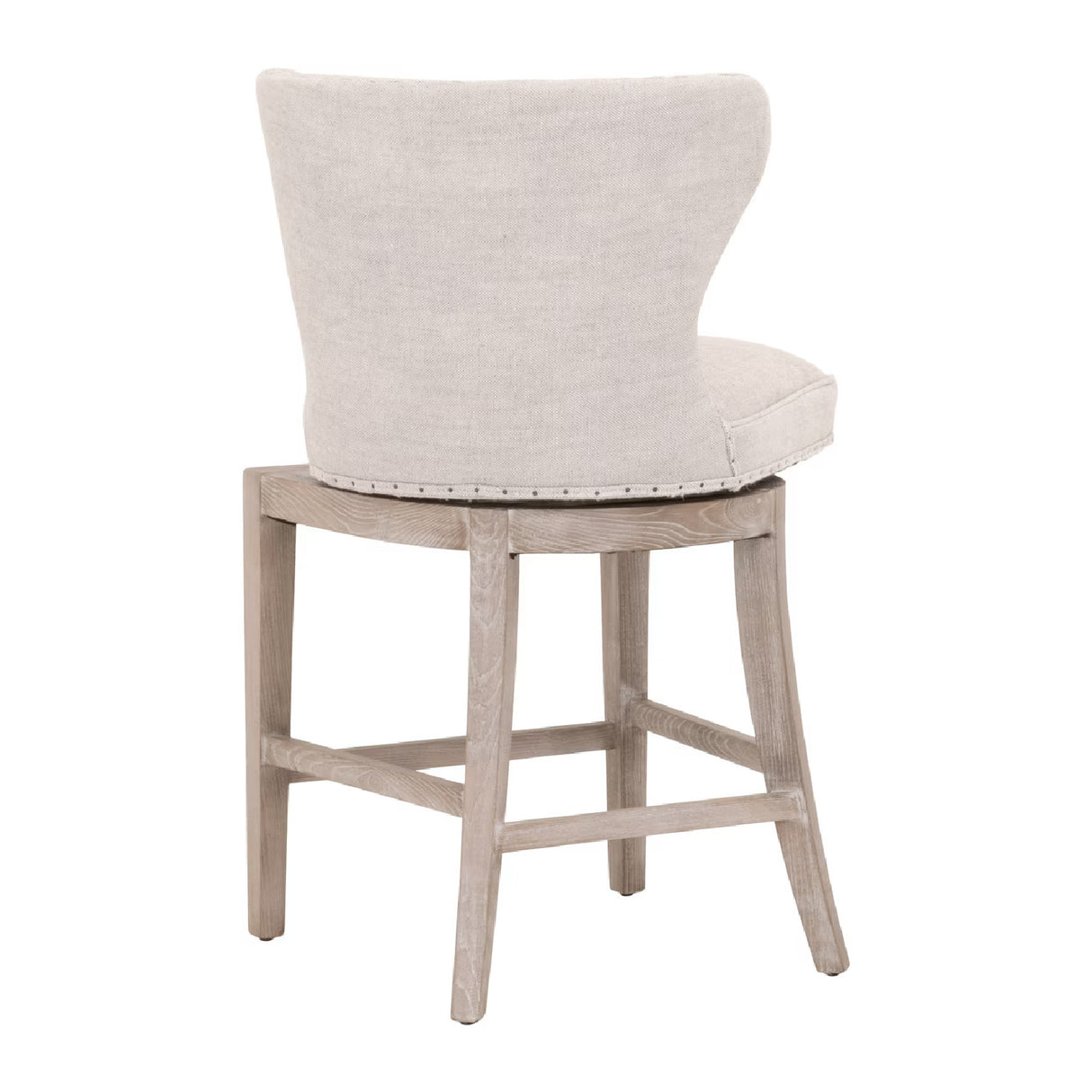 Modern European furniture - Nail Tacked Swivel Counter Stool - www.oroa.com | Oroa.com