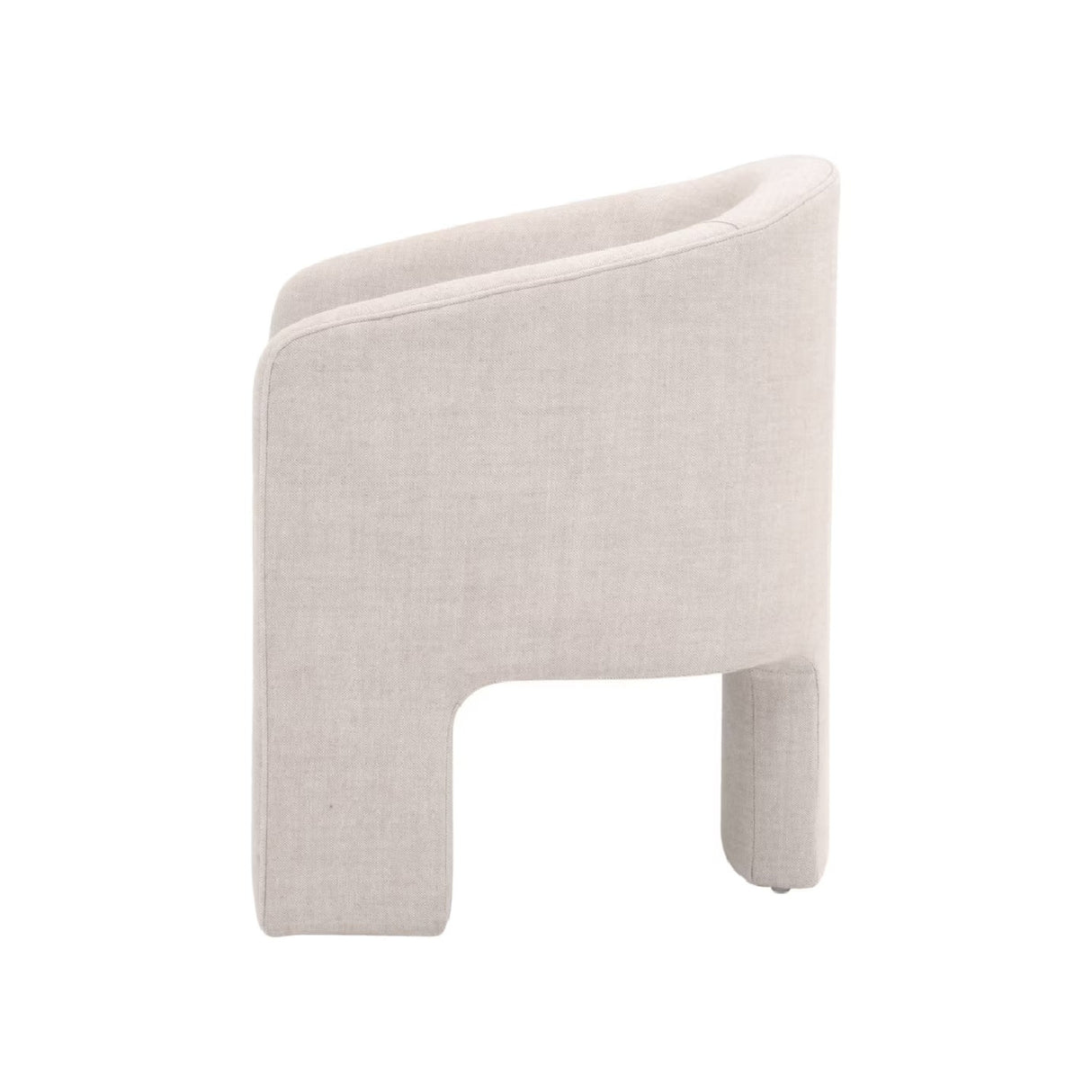 French Linen 3-Legged Accent Chair | Oroa.com
