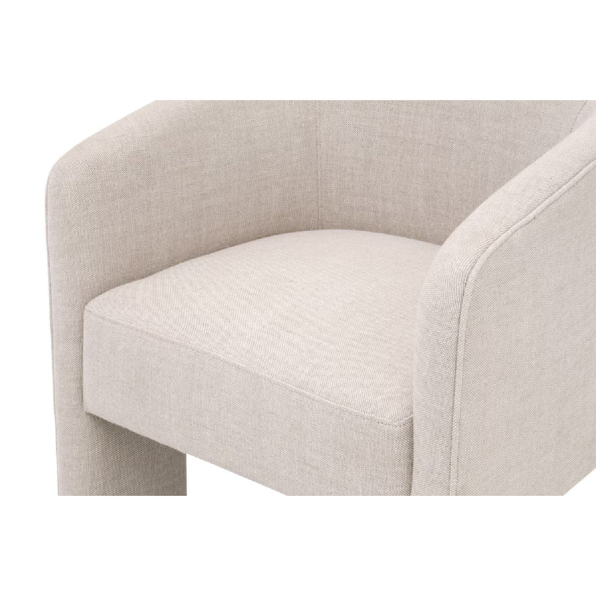 French Linen 3-Legged Accent Chair | Oroa.com