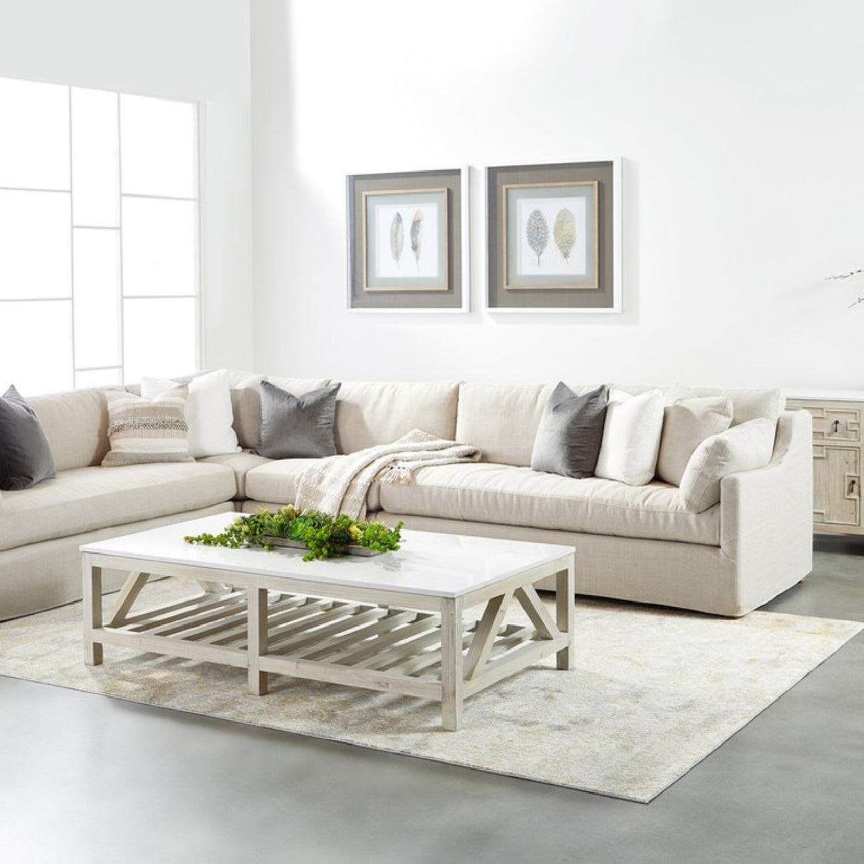 Modern European furniture - Cream Skirted Modular Accent Chair - www.oroa.com | Oroa.com