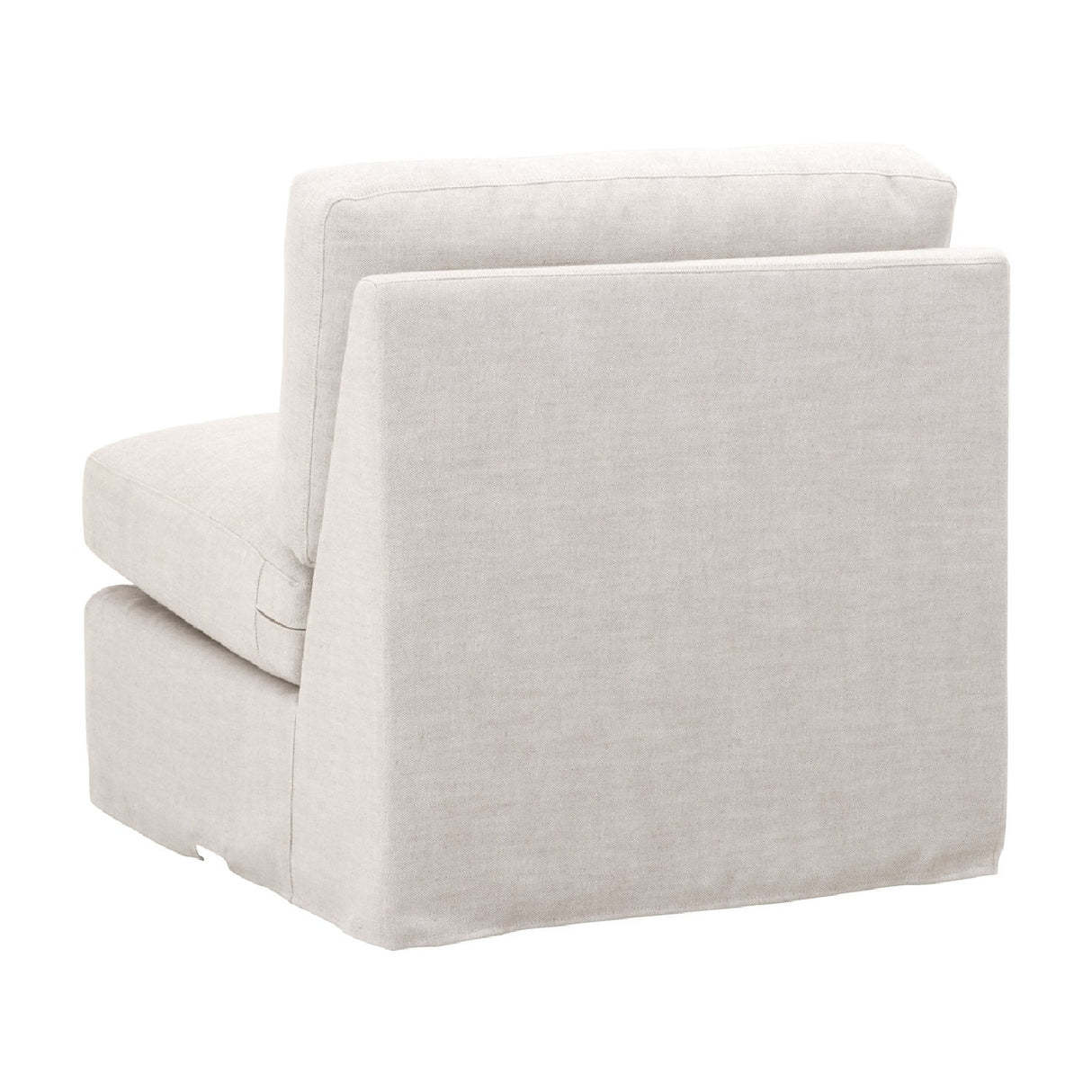 Modern European furniture - Cream Skirted Modular Accent Chair - www.oroa.com | Oroa.com