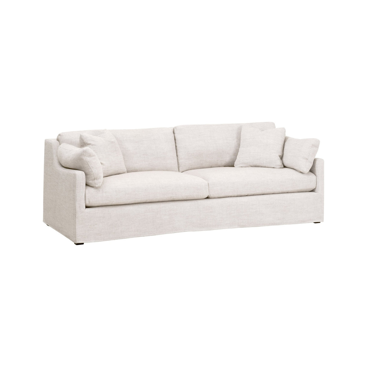Modern European furniture - Cream Skirted Sofa - www.oroa.com | Oroa.com