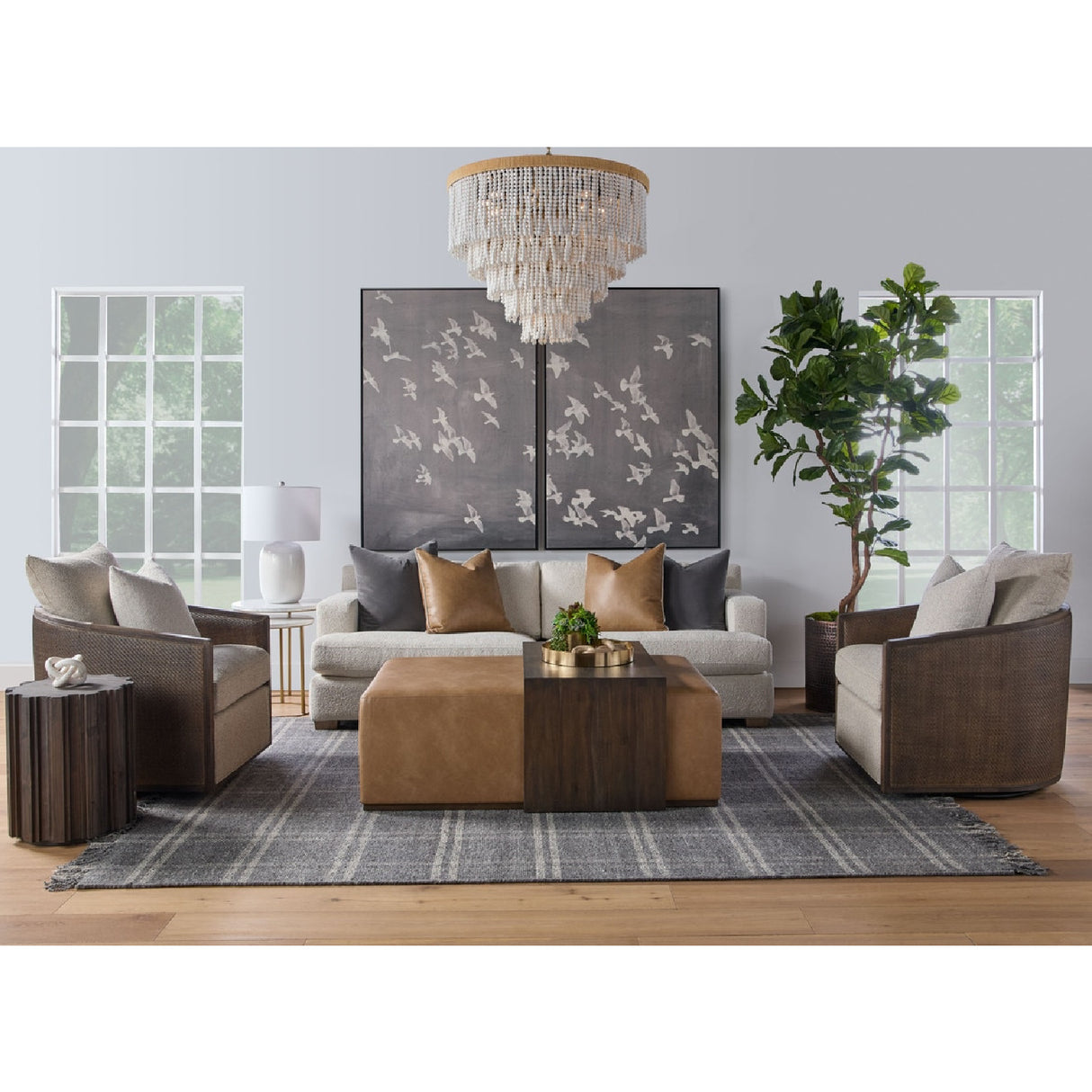 Linen Upholstered Sofa | Oroa.com