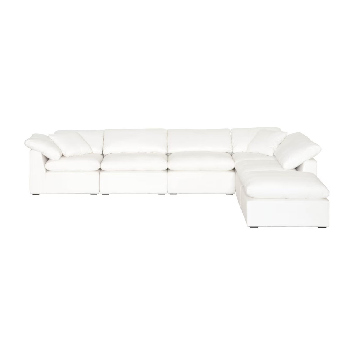 Modern European furniture - Square Cushioned Modular Ottoman - www.oroa.com | Oroa.com
