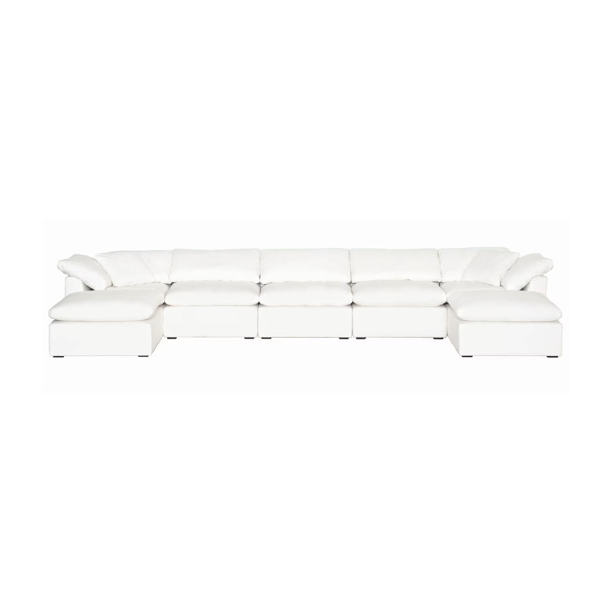 Modern European furniture - Square Cushioned Modular Ottoman - www.oroa.com | Oroa.com