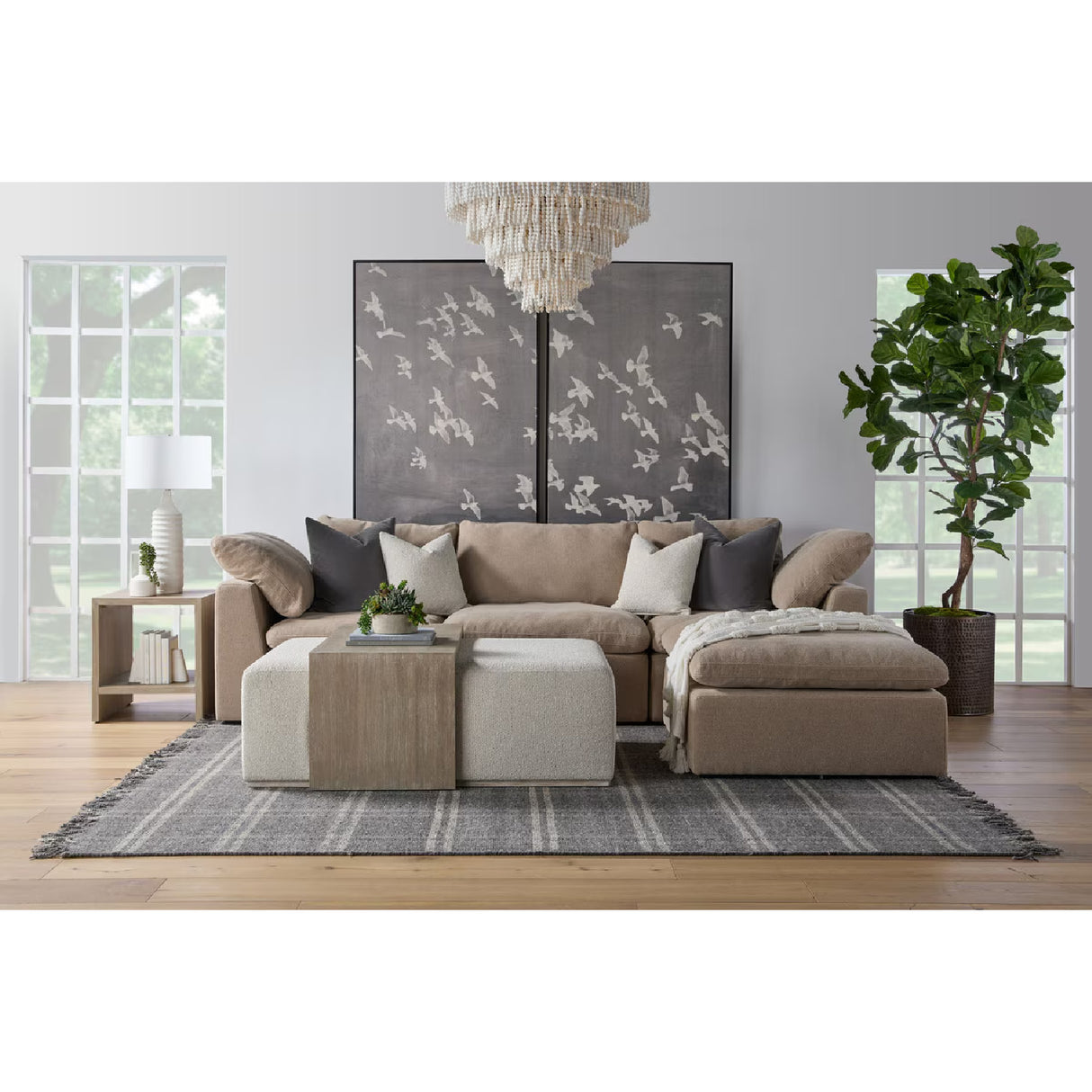 Modern European furniture - Cushioned Modular Sofa Chair - www.oroa.com | Oroa.com