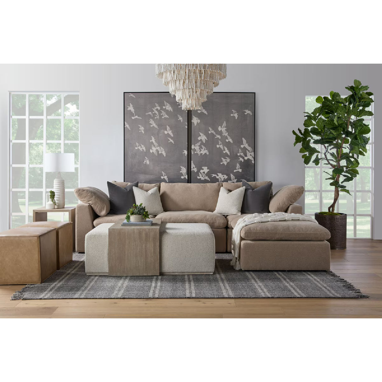 Modern European furniture - Cushioned Modular Sofa Chair - www.oroa.com | Oroa.com