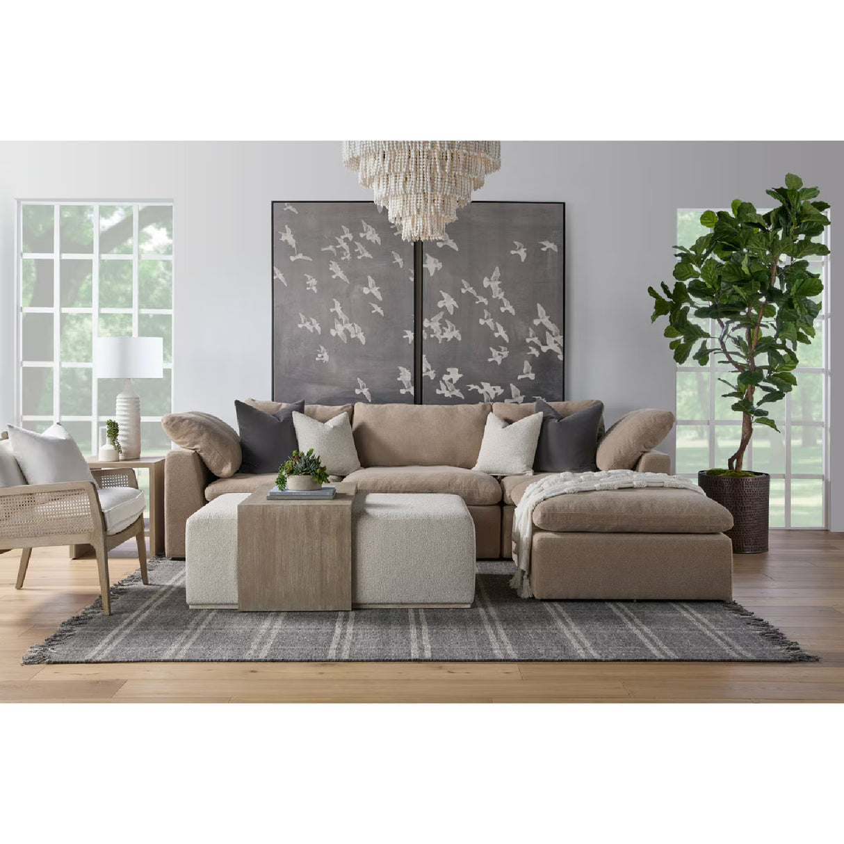 Modern European furniture - Cushioned Modular Sofa Chair - www.oroa.com | Oroa.com