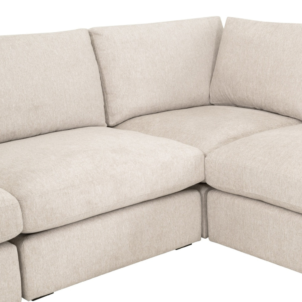 Modern European furniture - Cream Modular Storage Ottoman - www.oroa.com | Oroa.com