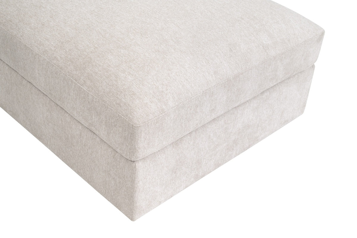 Modern European furniture - Cream Modular Storage Ottoman - www.oroa.com | Oroa.com