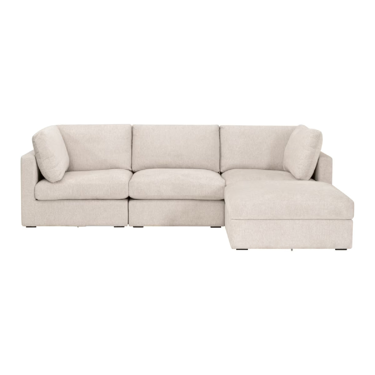 Modern European furniture - Beige Modular Sofa Chair - www.oroa.com | Oroa.com