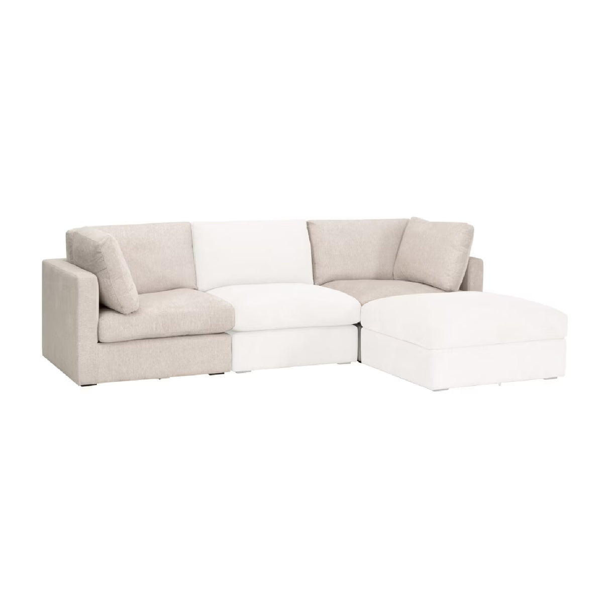 Modern European furniture - Beige Modular Sofa Chair - www.oroa.com | Oroa.com