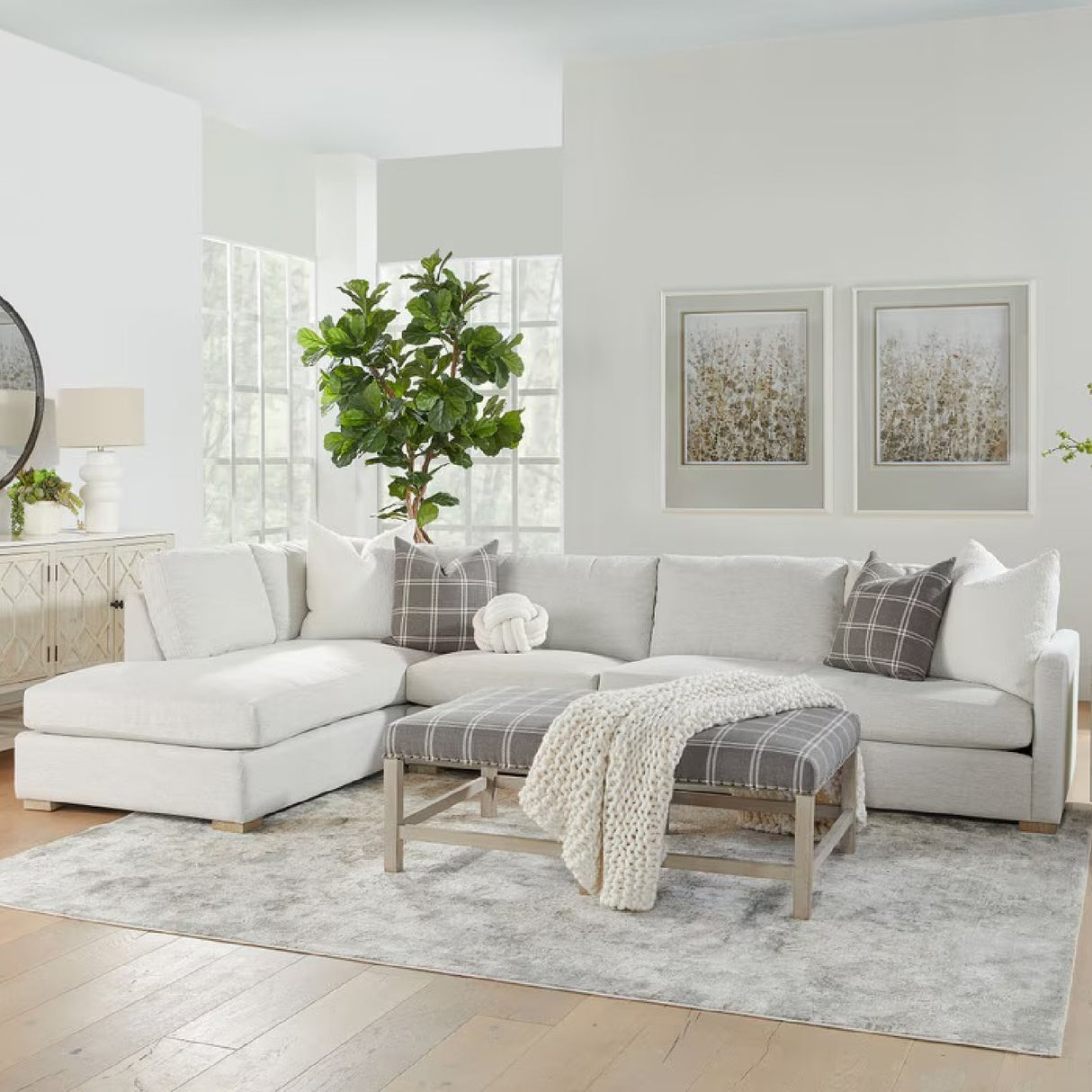 Gray Modular 2-Seater Sofa | Oroa.com
