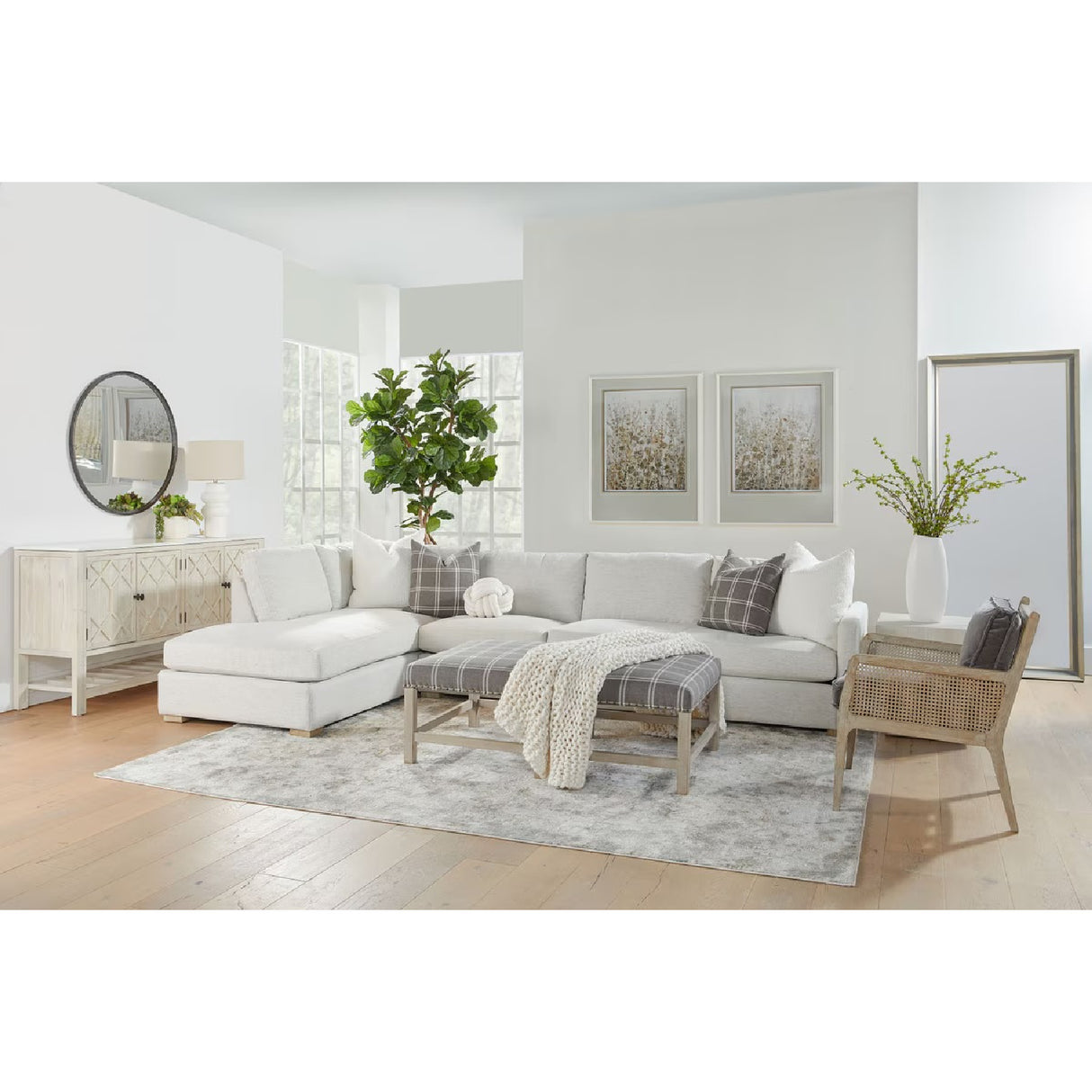 Gray Modular 2-Seater Sofa | Oroa.com
