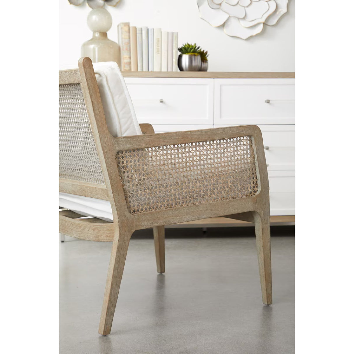 Oak Canework Lounge Chair | Oroa.com