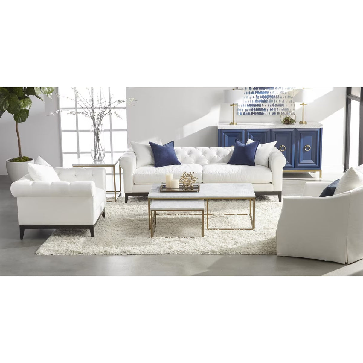Skirted Swivel Club Chair | Oroa.com