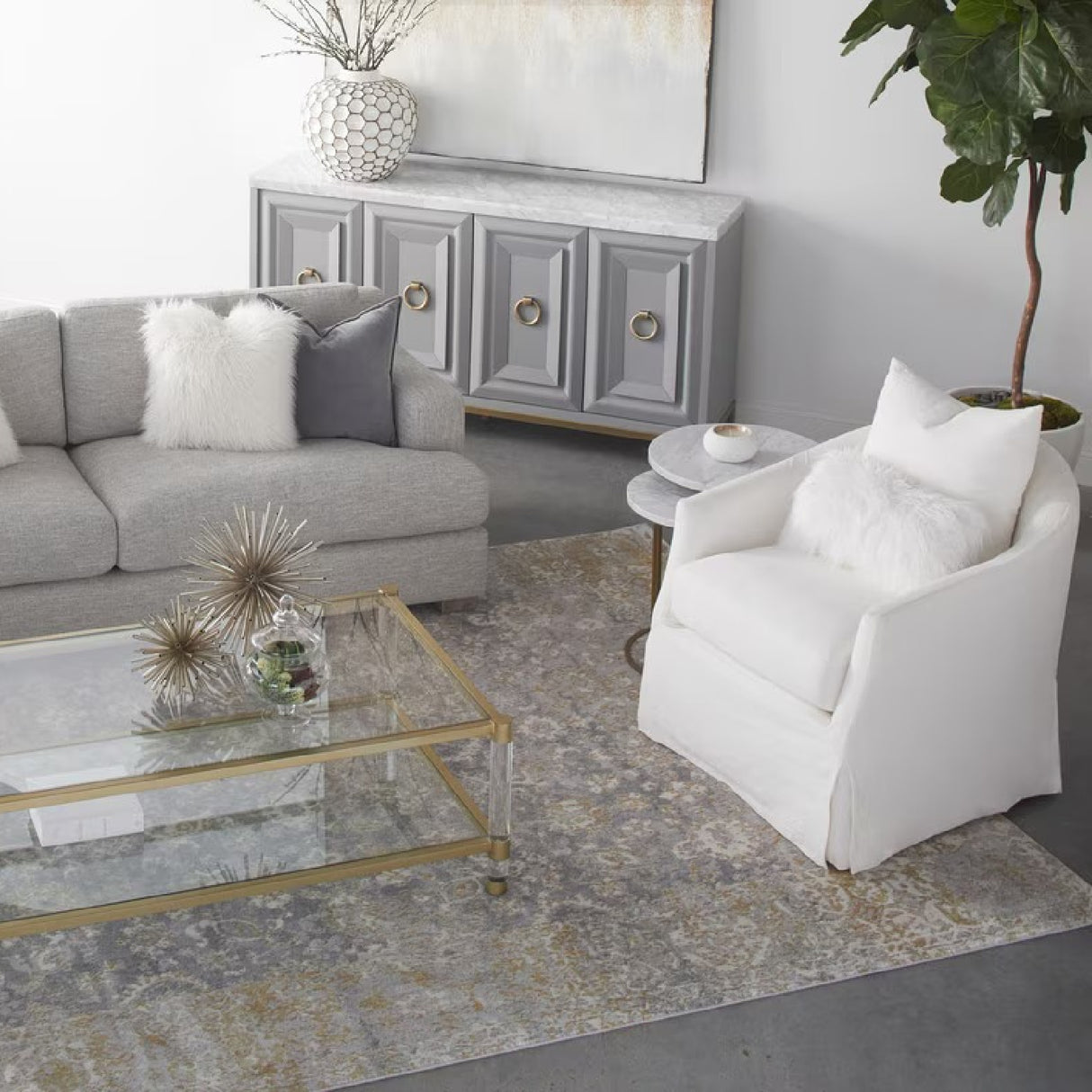 Skirted Swivel Club Chair | Oroa.com