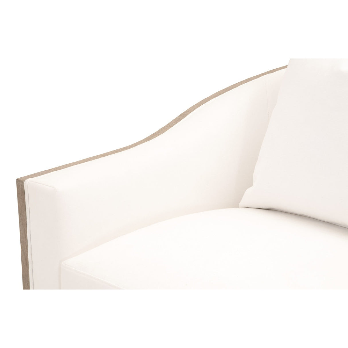 Cushioned Oak Swivel Club Chair | Oroa.com