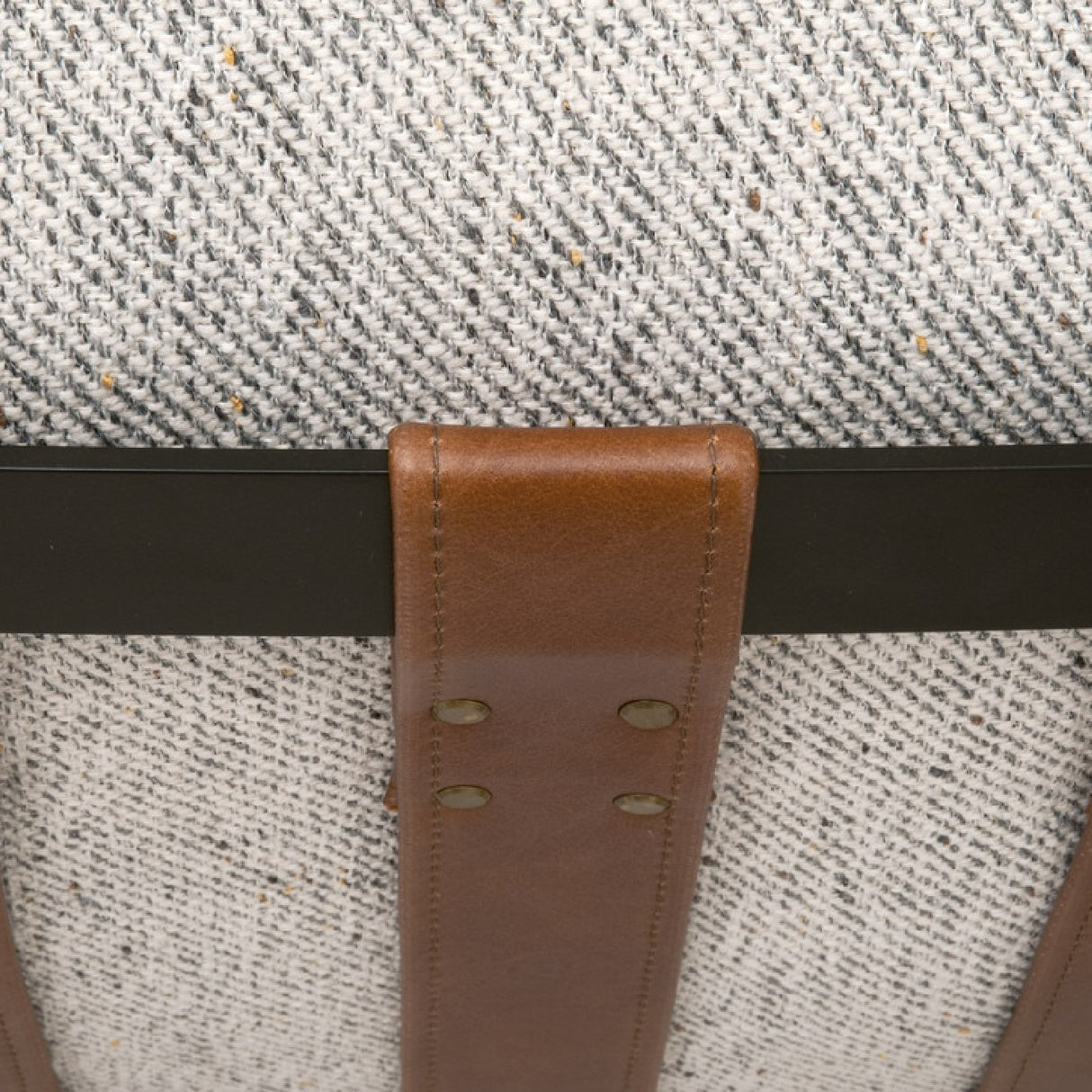 Modern European furniture - Brown Leather Strap Lounge Chair - www.oroa.com | Oroa.com