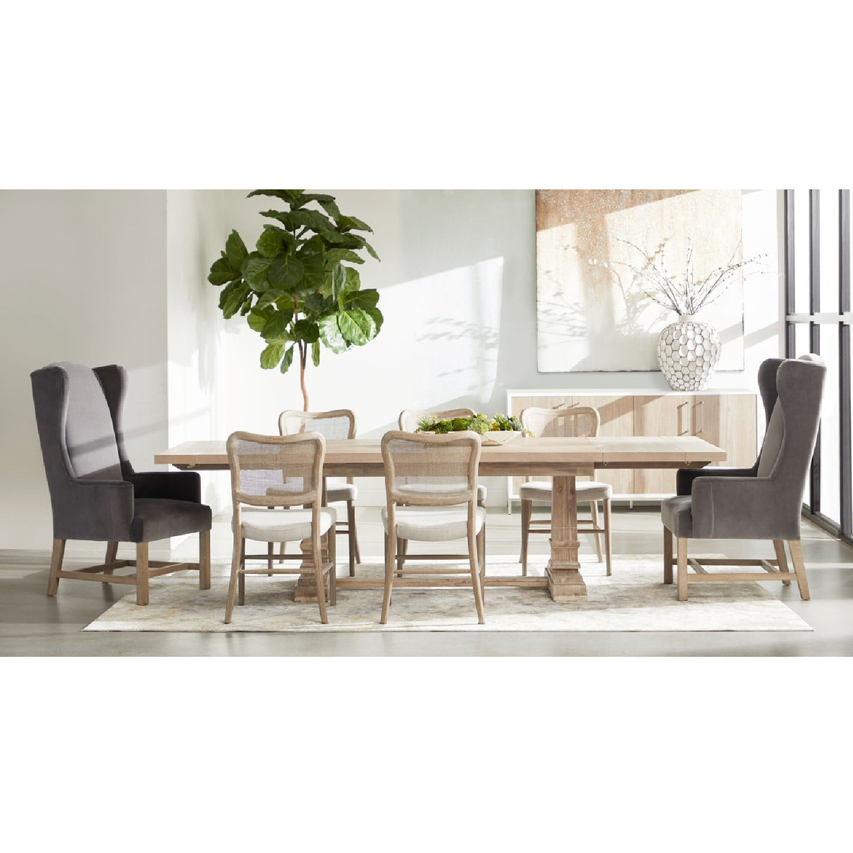 Cane-Back Dining Chair Set (2) | Oroa.com