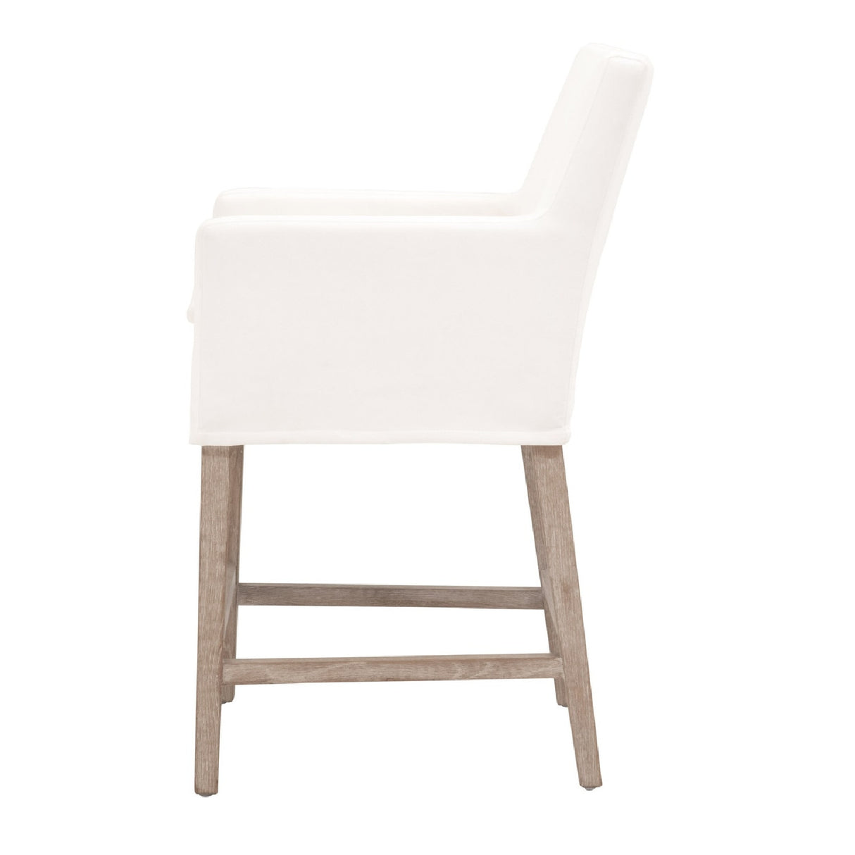 Modern European furniture - White Slipcover Counter Stool - www.oroa.com | Oroa.com