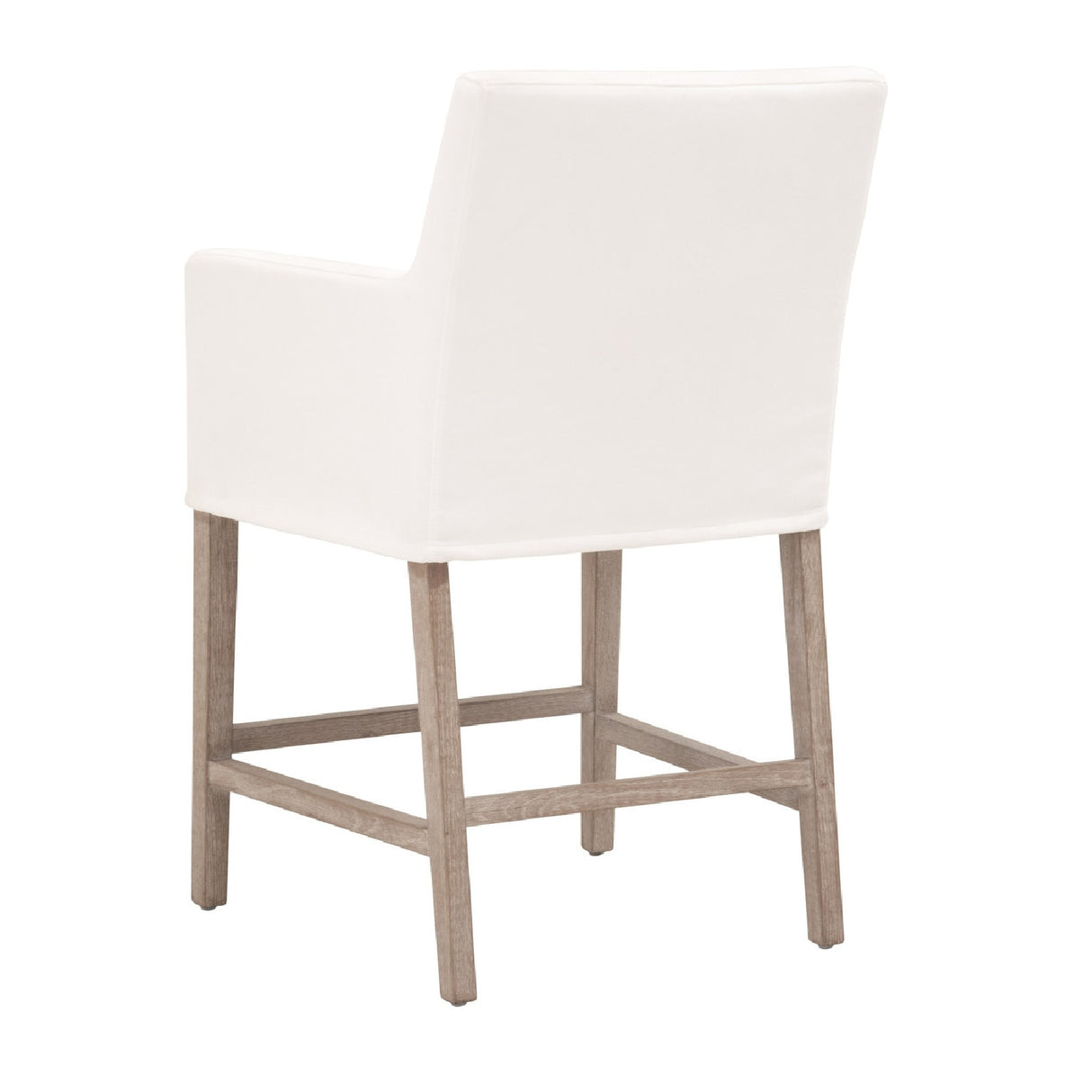 Modern European furniture - White Slipcover Counter Stool - www.oroa.com | Oroa.com