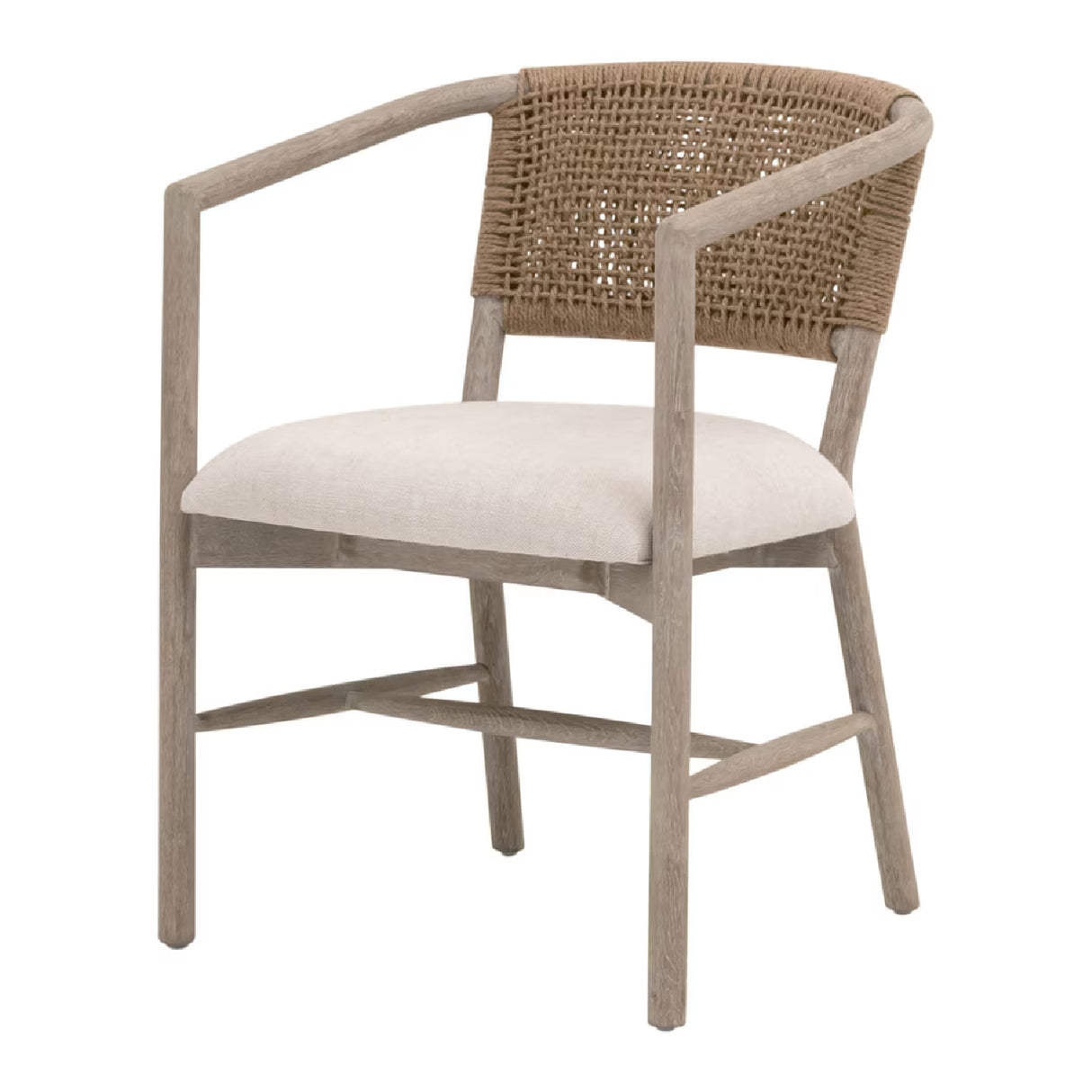 Modern European furniture - Jute Twine Back Accent Chair - www.oroa.com | Oroa.com