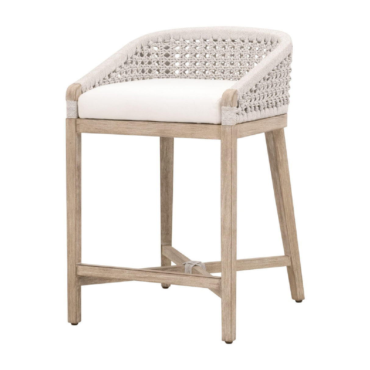 Modern European furniture - White Speckle Rope Counter Stool - www.oroa.com | Oroa.com