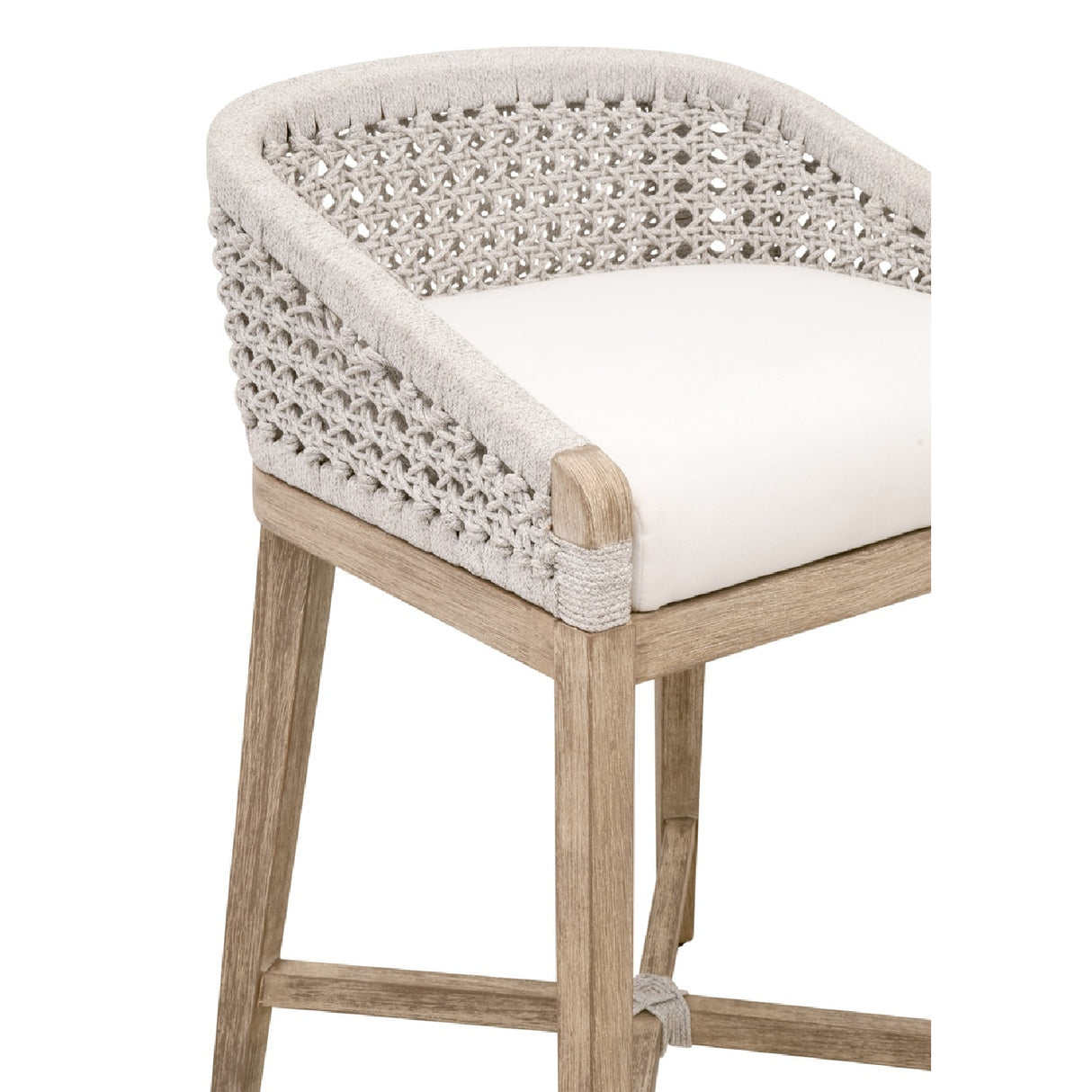 Modern European furniture - White Speckle Rope Counter Stool - www.oroa.com | Oroa.com