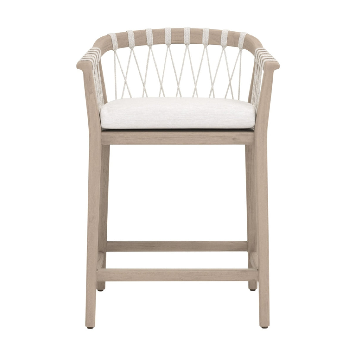 Modern European furniture - White Rope Outdoor Counter Stool - www.oroa.com | Oroa.com